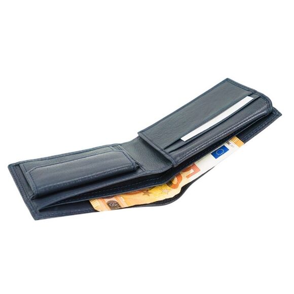 Venice Leather Mario-Men’s handmade genuine leather‎ wallet w/coin pocket New - Picture 4 of 8